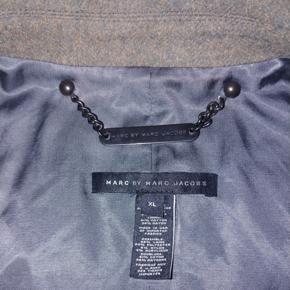 Marc Jacobs olive/army green peacoat - Picture 5 of 8